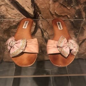 Light Pink Leather Sandals